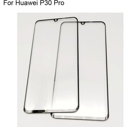 High quality For Huawei P30 Pro Front Outer Glass Lens Touch Screen Outer Glass without Flex cable For Huawei P 30 Pro