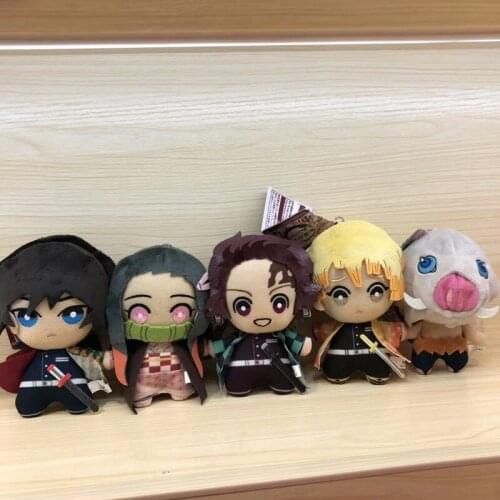 Anime Demon Slayer Plush Toys Doll Kimetsu No Yaiba Agatsuma Zenitsu Hashibira Nezuko Figure Cartoon Toys for Kids Gift