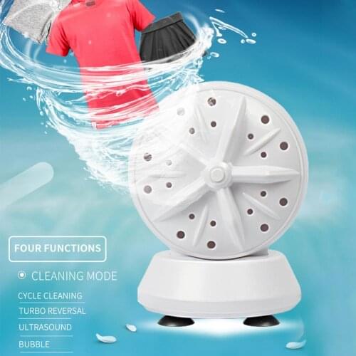 Mini Portable Dormitory Lazy Ultrasonic Folding Washing Machine Socks Underwear Single Turbo Washer