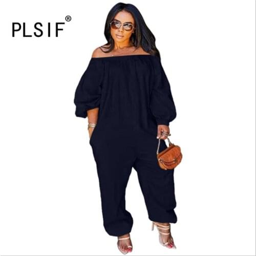 Simple Pure Color Strapless Long Sleeve Skinny Jjumpsuits Sexy Tight Club Party Lady Fashion Bodysuits