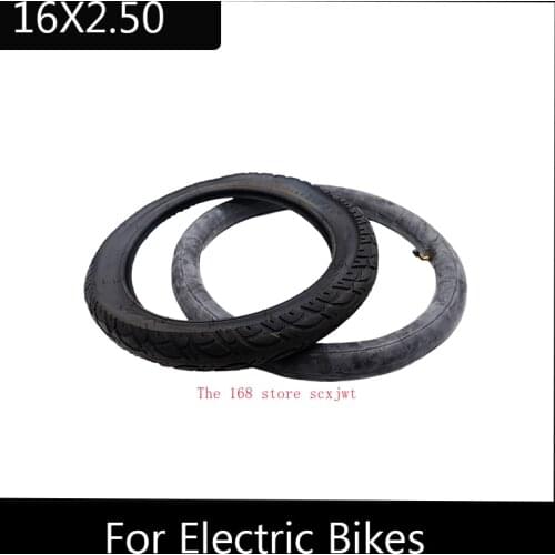 16x2.50 tire and inner tube fit Electric Bikes (e-bikes) Kids Bikes, Small BMX and Scooters 16 inches outer tyre inner tyre