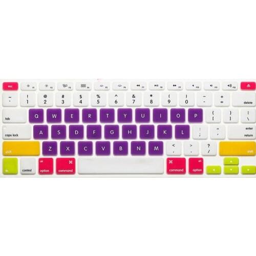 Silicone English Keyboard Skin Protector Cover Film Guard for Apple Macbook Pro Air Retina 13 15 17 inch US enter