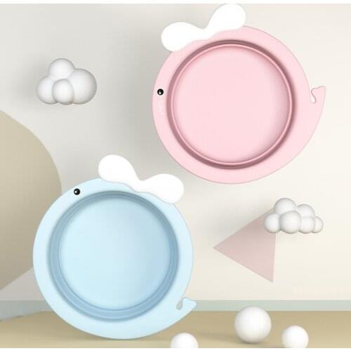 Foldable Baby Bath Tub Travel Portable Baby Basin Eco-Friendly Safe Children Newborn Thicken Foldable Wash Face Foot Basin