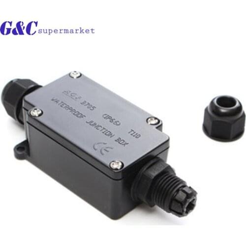 Wire Electrical Cable Connectors 2 Way Outdoor Anti-UV Coupler IP66 Waterproof Junction Boxes External Garden diy electronics