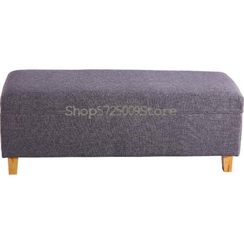 Shoe changing stool shoe cabinet home door clothing store sofa stool rectangular simple modern storage storage long stool