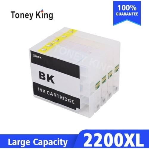 Toney King Refillable Cartridge For Canon PGI 2200 Ink Cartridge For MAXIFY IB4020 iB4120 MB5020 MB5120 MB5320 MB5420 Printer