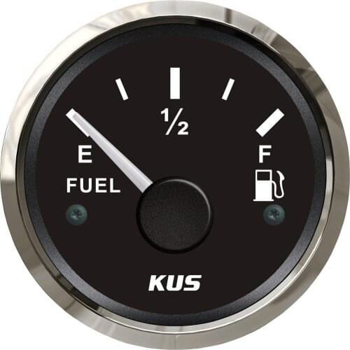 1pc 52mm Pointer Fuel Level Gauges 0-190ohm European Standard Fuel Level Meters 240-33ohm 12/24v for Auto Boat Truck Motorcycle