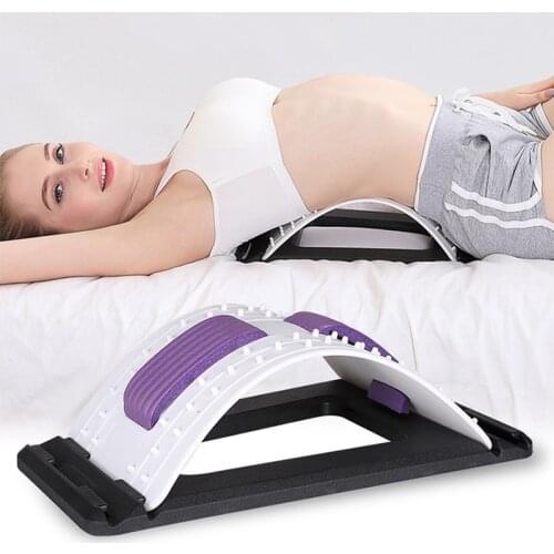 Lumbar Traction Stretching Device Posture Corrector Spine Pain Relief Back Massage Stretcher Lumbar Tractor Waist Support