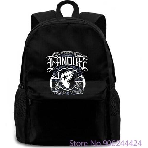 Famous Stars and Straps Everyday Black New Brand- women men backpack laptop travel school adult student