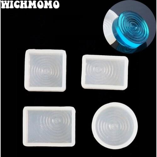 2019 New Fashion 1PCS Craft DIY Transparent UV Water Ripple Resin Liquid Silicone Combination Molds for Making Jewelry