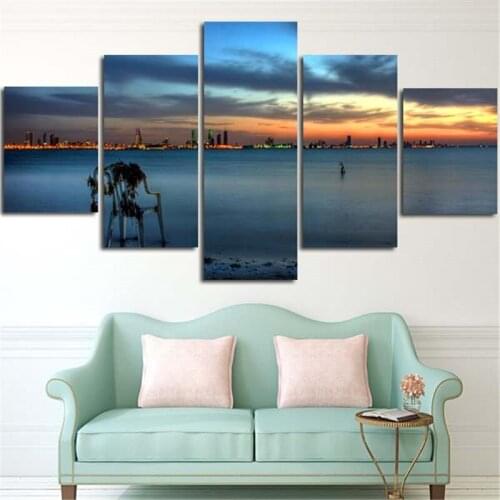 2017 5Planes Wall Painting Canvas Art Picture Mystery Of The Sea Home Decoration Poster Print Paints For Living Room