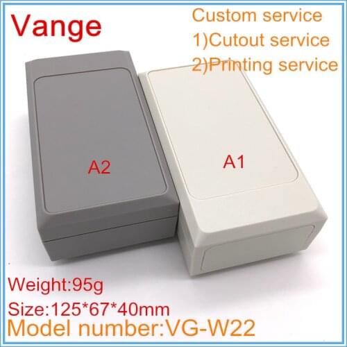 5pcs/lot injection case enclosure IP54 ABS plastic wall-mounted project box for wifi amplifier 125*67*40mm