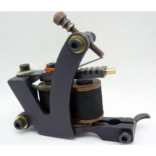 5Pcs/lot Professional Handmade Tattoo Machine 10 Wrap Coils Iron Cast Frame Custom Tattoo Gun For Liner Shader HTM-6277