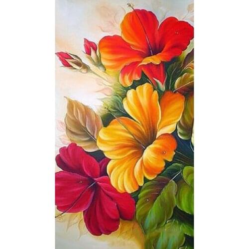 Diamant Square Round Drill 5D Diamond Painting Environmental Crafts Full Diamond Embroidery "Flower landscape" Home decor