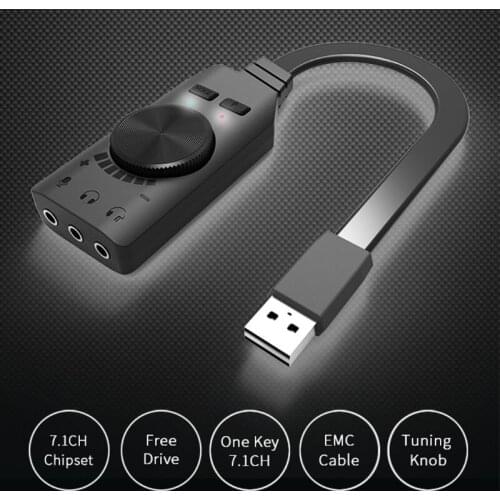 Free Shipping GS3 Virtual 7.1 Channel Sound Card Adapter USB Audio 3.5mm Headset for Notebook ju7 21 Wholesales