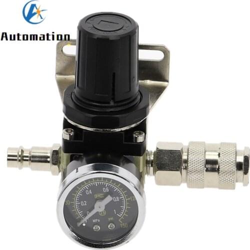 AR2000 G1/4" Pneumatic Air Compressor Pressure Regulator Reduction Valve AR-2000 W fittings 4 6 8 10 12mm