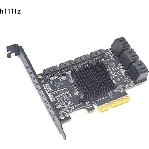 Chia Mining PCIE SATA Card Adapter 10 port SATA 3.0 to PCIe3.0 X4 Expansion Card SATA 3 III PCI-e PCI Express SATA3.0 Controller