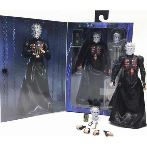 In Stock18cm NECA Hellraiser Ghost Eater Ghost ChaserNail Head Action Figure Collectible Model Toys Gift Doll