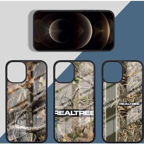 Realtree Real Tree Camo Phone Case PC for iPhone 11 12 pro XS MAX 8 7 6 6S Plus X 5S SE 2020 XR Luxury brand shell funda