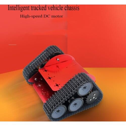 Red Crawler Smart Car Triangle Crawler Robot Chassis Special Robot Chassis