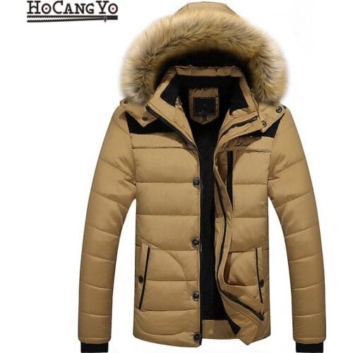 Winter Mens Jacket Plus Size 6XL Fashion Casual Slim Thick Warm Parkas Men Winter Coats Long Hooded Overcoat Male Jacket Outwear