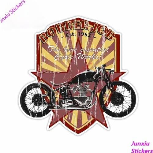 Creativity Bobber Job Retro Car Stickers Laptop Refrigerator Waterproof Decal Bumper Scratch-Proof Decal Decoration PVC13x13cm