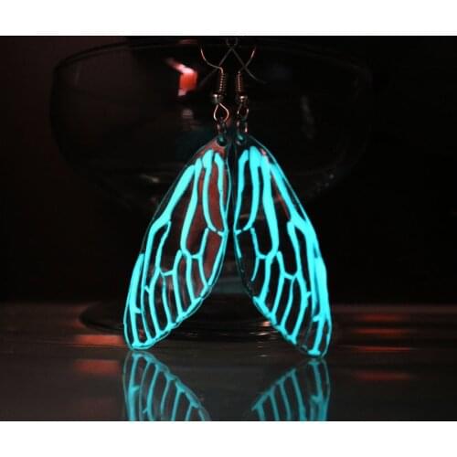 New fly Cicada wings Earrings Glow in The Dark Gift For Women Acrylic Pendant earring Lovers elegant Jewelry