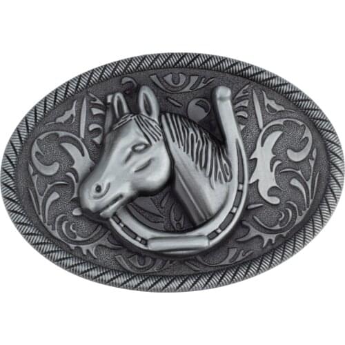 Simple horse head belt buckle Alloy belt buckle