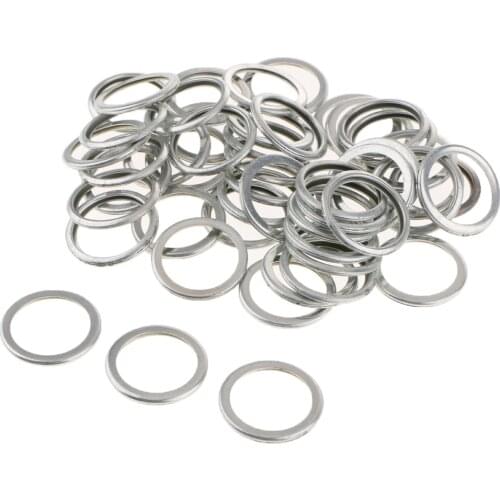 Pack Of 50 20mm Engine Oil Drain Plug Washer Gaskets For Subaru 11126AA000