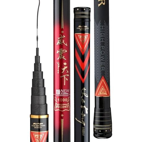 Super Light Hard Power Hand Pole 8m/9m/10m/11m/12m/13m/14m/15m/16m Telescopic Fishing Rod Pesca Carbon Fiber Carpwedkarstwo Olta
