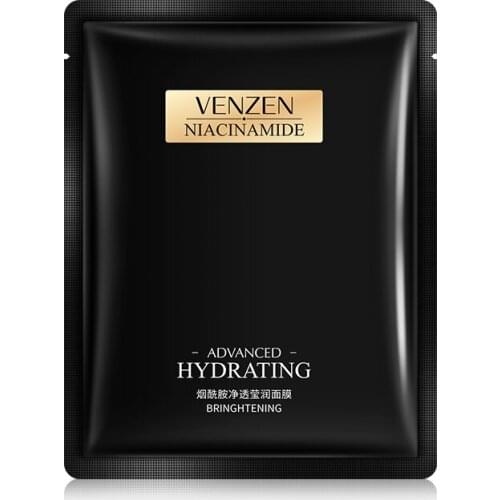 VENZEN 10Pcs Nicotinamide Facial Mask Moisturizing Cosmetic Facial Mask for Face Skin Care