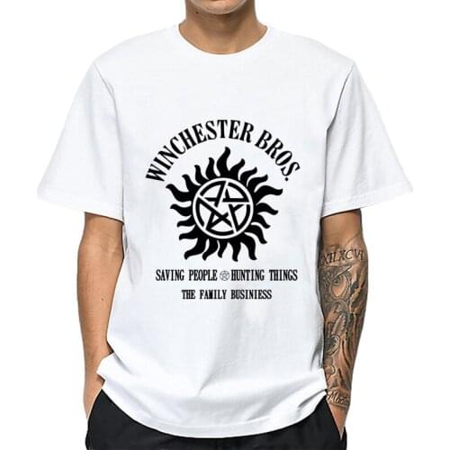 High Quality Men Women Supernatural T Shirt Fashion Popular Printed Boys Girls T-shirt Couple Casual Short Sleeve Tee Tops Gift