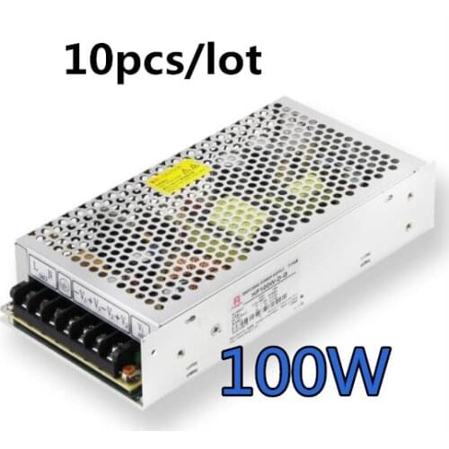 10pcs/lot DC 12V 8A 100W Switching Power Supply Transformer LED Driver for Strip Light Switch Adapter Safety product