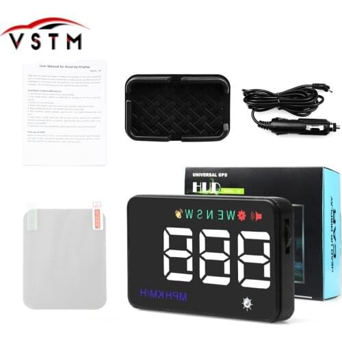 2020 Universal Car HUD GPS Speedometer Speedo Head Up Display A5 Digital Over Speed Alert Windshield Projetor Auto Navigation