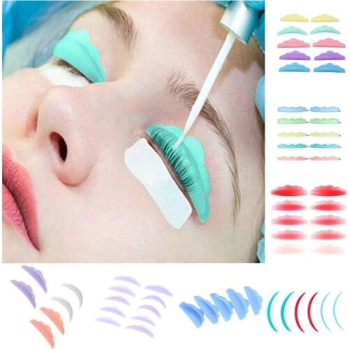 3/5Pairs Silicone Eyelash Perming Pad Reusable Eyelashes Perming Curler Lash Lift 3D Eyelash Curler Makeup Accessories Tools