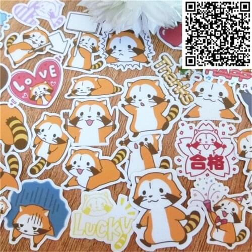 37 pcs Little civet cats sell Waterproof Cap Creative Sticker For Skateboard Laptop Luggage Phone Styling Home Toy Stickers