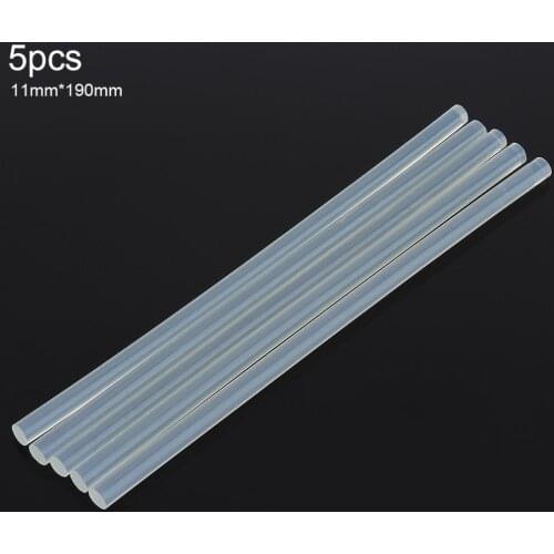5pcs/lot 11mmx160mm Transparent Hot-melt Gun Glue Sticks Gun Adhesive DIY Tools for Hot-melt Glue Gun Repair Alloy Accessories
