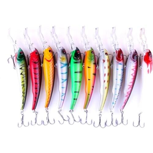 Fishing Crankbait Lure 1pcs Bait Hook minow 16.5CM 27.9G Crankbait hard plastic lures Bait 2# hooks big minnow boat bait