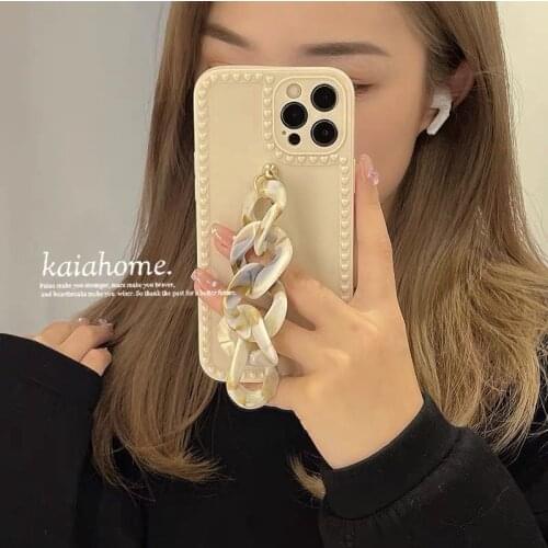 New Amber Chain Case for Huawei P40 P30 Lite P Smart Pro Plus Z S 2019 2020 Mate 10 20 30 40 Y9s Y9a Y7p Y8p Holder Cover
