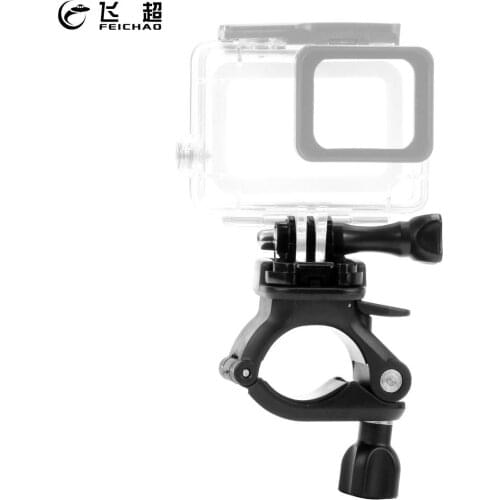 Bicycle Handlebar Mount Bike Motorcycle Bracket Holder 360 Rotating for Go Pro Hero 8/7/6/5 Action Camera Stand Clip