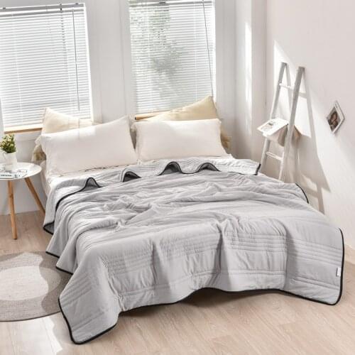 Washed Cotton Air Conditioner Blanket Summer Thin Section Blanket Students Dormitory Comfortable Breathable Cool And Quilt