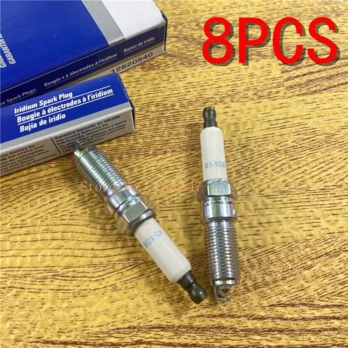 8PCS Original Iridium Spark Plug OEM# 12620540 41-108 Car Candle For Buick LaCrosse Regal Cadillac Seville Captiva Sport