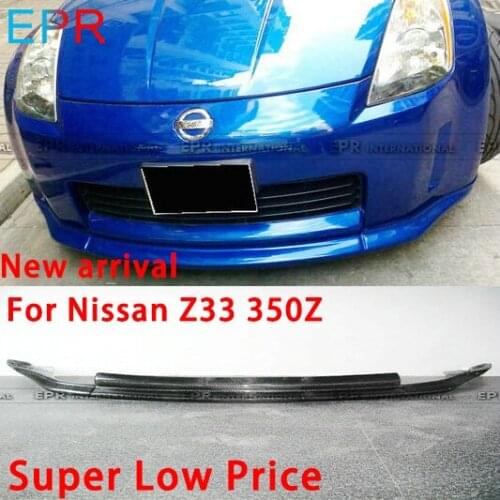 For Nissan 350Z (Early) VS Carbon Fiber Front bumper diffuser Lip trim bodykits 2003-2005 zenki early model Body kit