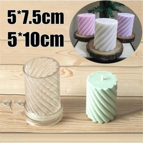 1PC Candle Mold Plastic Spiral Shape DIY Craft Tool For Wax Candle Moulds Making