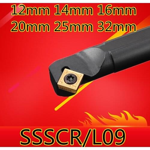 1PCS S12M-SSSCR09 S14N-SSSCR09 S16Q-SSSCR09 S20R-SSSCR09 S25S-SSSCR09 S32T-SSSCR09 SSSCL09 12mm-32mm CNC lathe tools