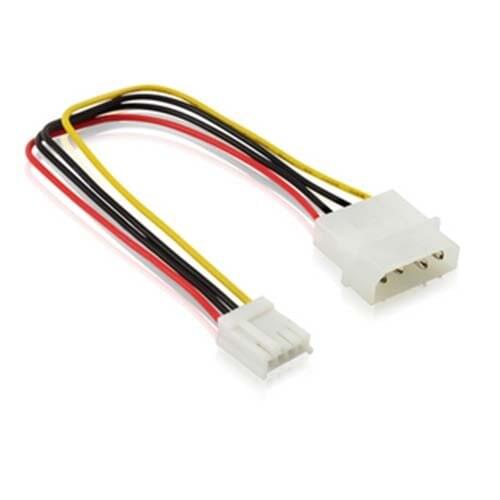 2pcs 5.25" 4 Pin Molex To 3.5" Floppy Drive FDD Internal Power Cable Adapter NEW