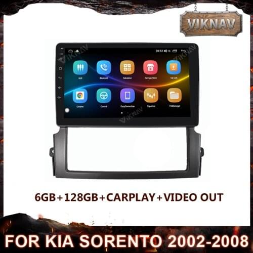 Android 10.0 Car Radio For Kia Sorento 2002-2008 Multimedia Video Player Navigation GPS No 2 din Stereo Receiver Head Unit