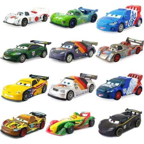 Cars2 National Racer Car Model USA France German Japan Brazil Russia Country Car Rare Collection Metal Diecast Boy Toy 1/55
