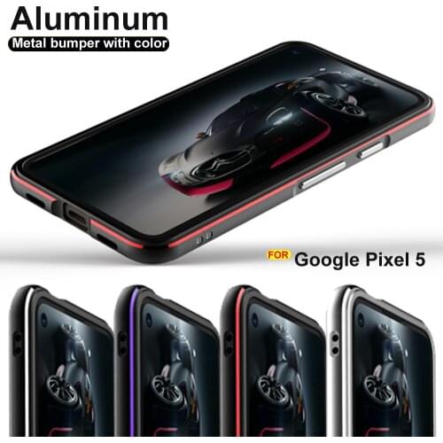For Google Pixel 5 case Original Luxury Glossy Aluminum bumper case for Google pixel 5 case metal frame pixel5 phone case cover
