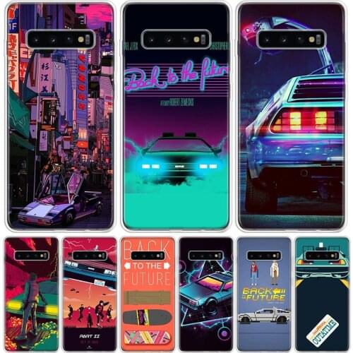 Back to the Future DeLorean Time Machine Phone Case for Samsung Galaxy S10 S20 Ultra Note 10 9 8 S9 S8 S7 J4 J6 J8 Plus Lite + P